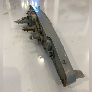 Vintage Ship Tanker Toy Gray, Plastic 15”.